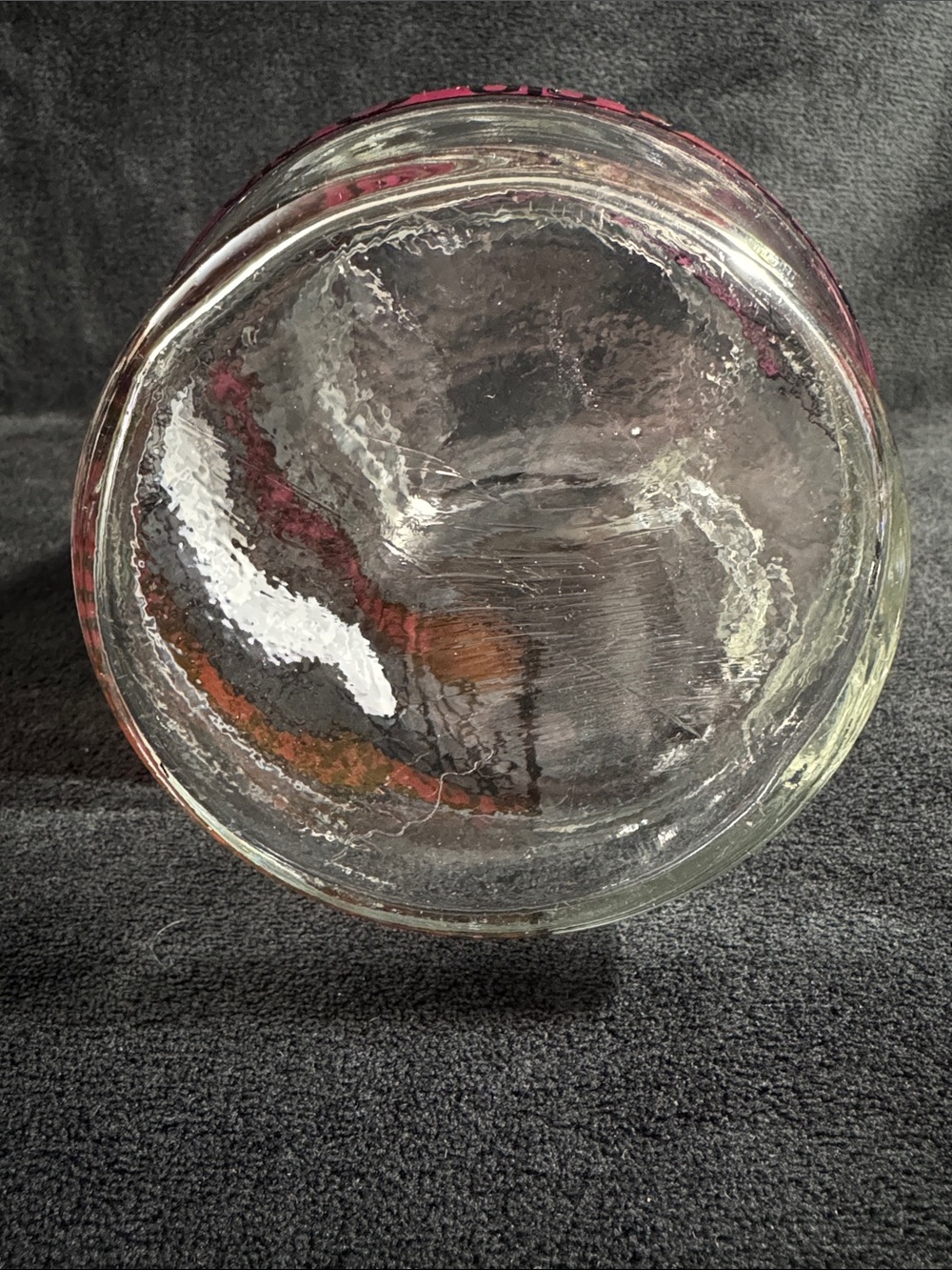 Vintage 1970s Coca Cola Tiffany-style Stained Clear Glass Pitcher - Picture 11 of 11